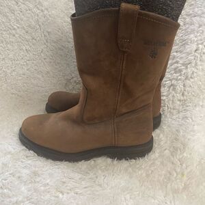 Wolverine Wellington Men’s Tan Leather Biker Boots SZ10.5 W01727